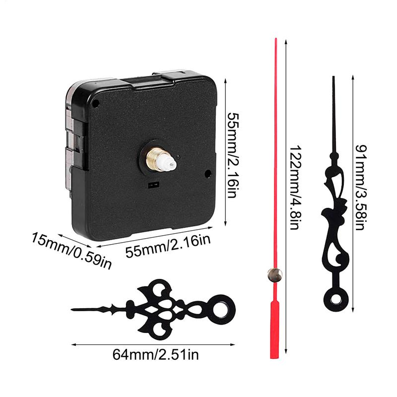 Klokmechanisme Stille quartz uurwerkmachine Muurhanden Wijzers Set Uurwerktafel Hangende DIY Quartz Horlogereparatieonderdelen