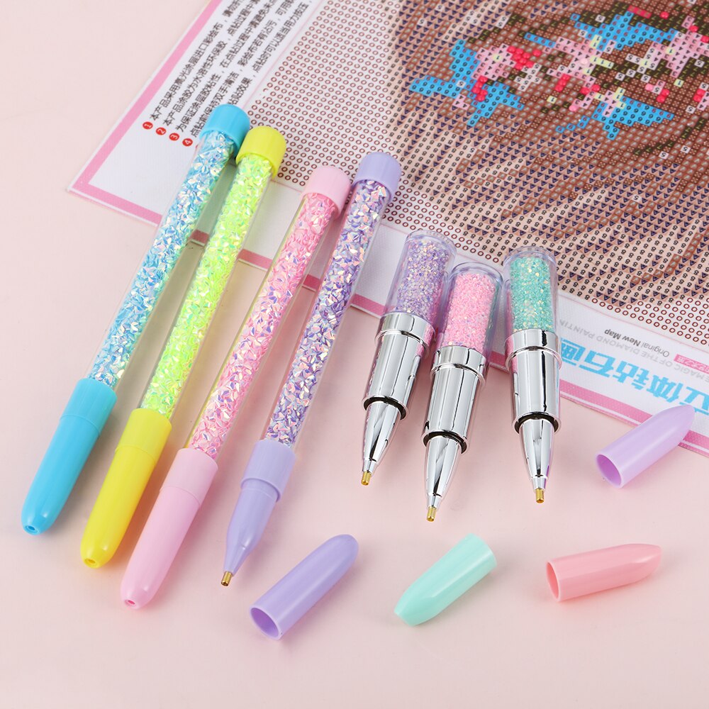 Pluma perforadora de punta de , lápiz labial, plumas de forma, bordado de diamantes, herramienta de pintura, manualidades, bricolaje, decoración de uñas, accesorios,