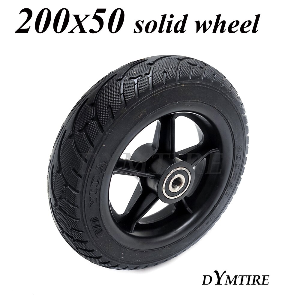 200x50 Solid Tire Wheel for Electric Scooter 8 Inch Explosion-Proof Tubeless Tyre Parts