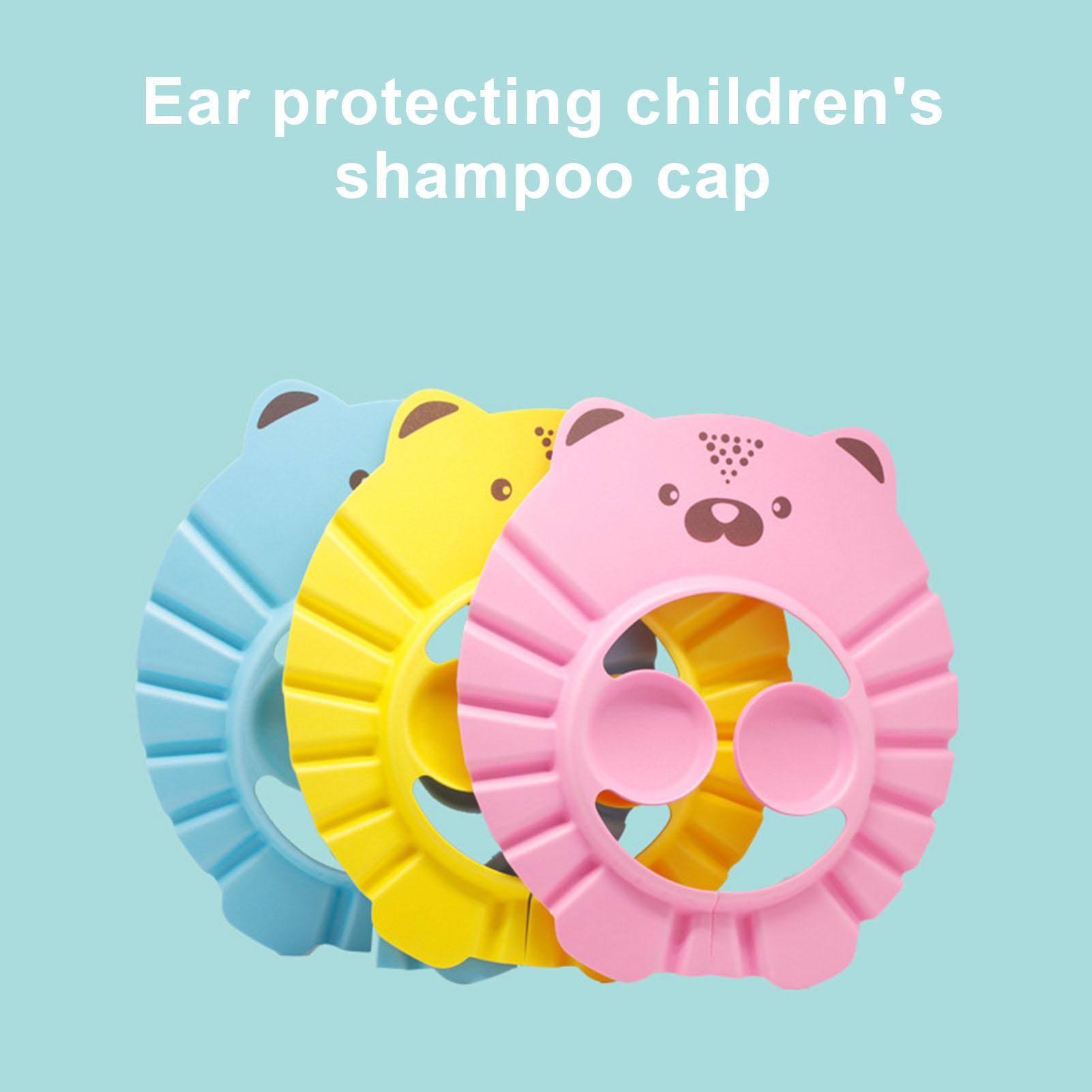Baby børn børn vandtæt ørebeskyttelse hårvask shampoo brusebad hat hat badning beskytte øjne vaske hår skjold