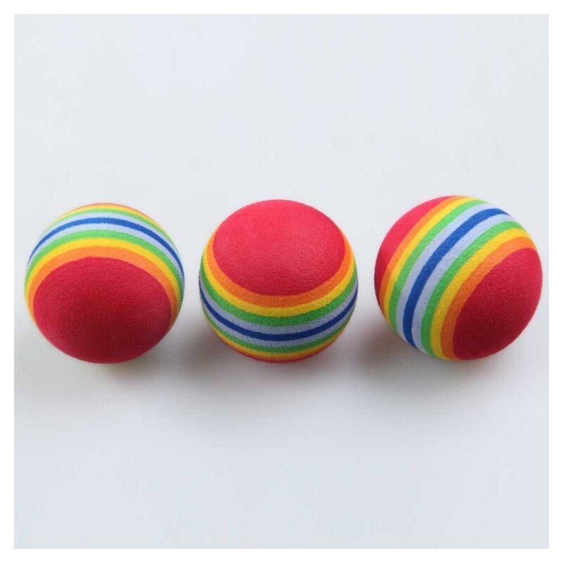 50pcs Golf Swing Training Aids Indoor Practice Sponge Foam Rainbow Balls