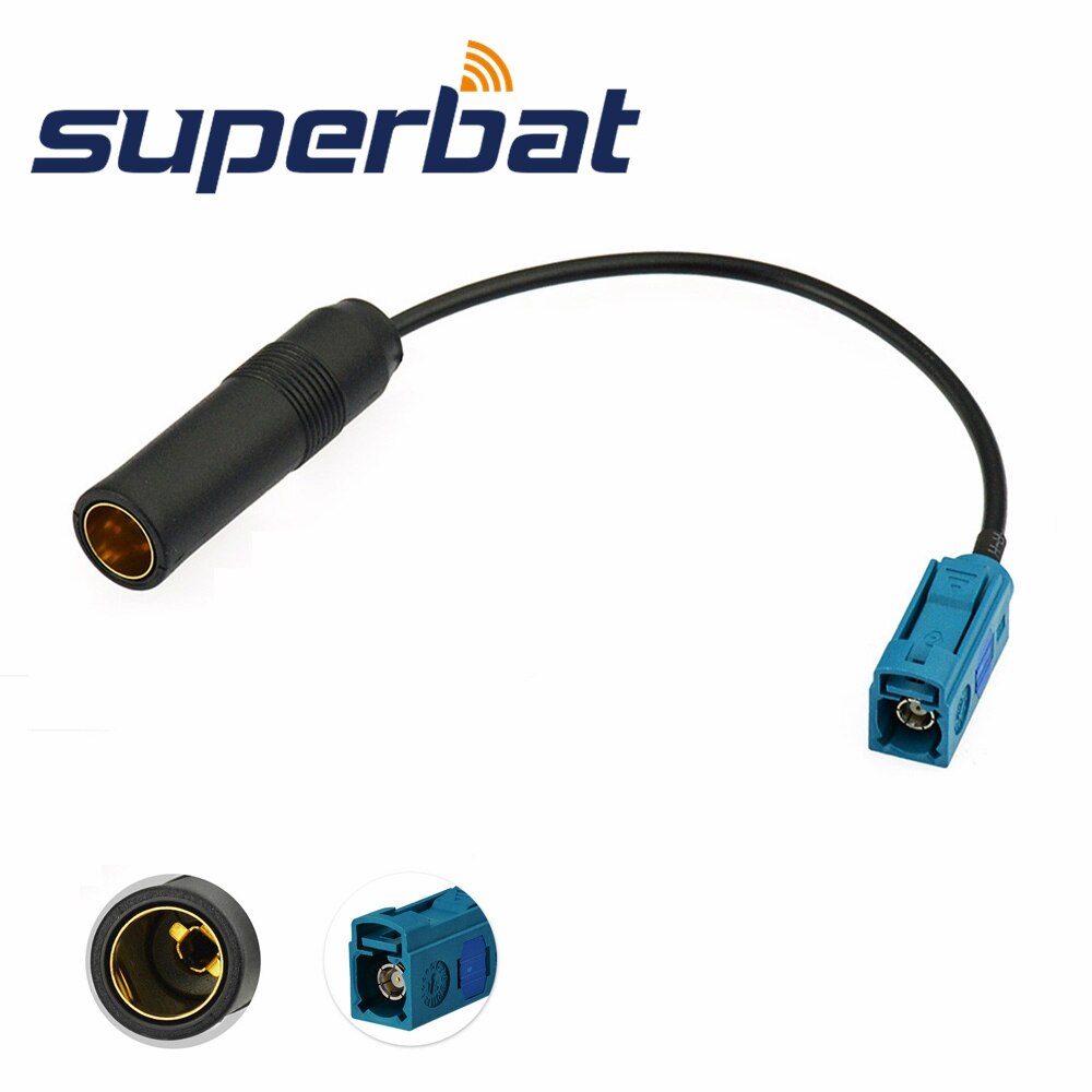 Diversity antenne-adapter, Akozon autoradio stereo antenneadapter Dual Fakra naar DIN-kabel