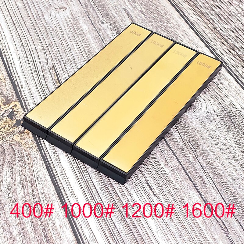 Diamant doré bru pierre de mise en forme angle fixe tranchant ener pierre de rodage couteau de cuisine bord d'apex la lame est tranchante: 4 pcs B
