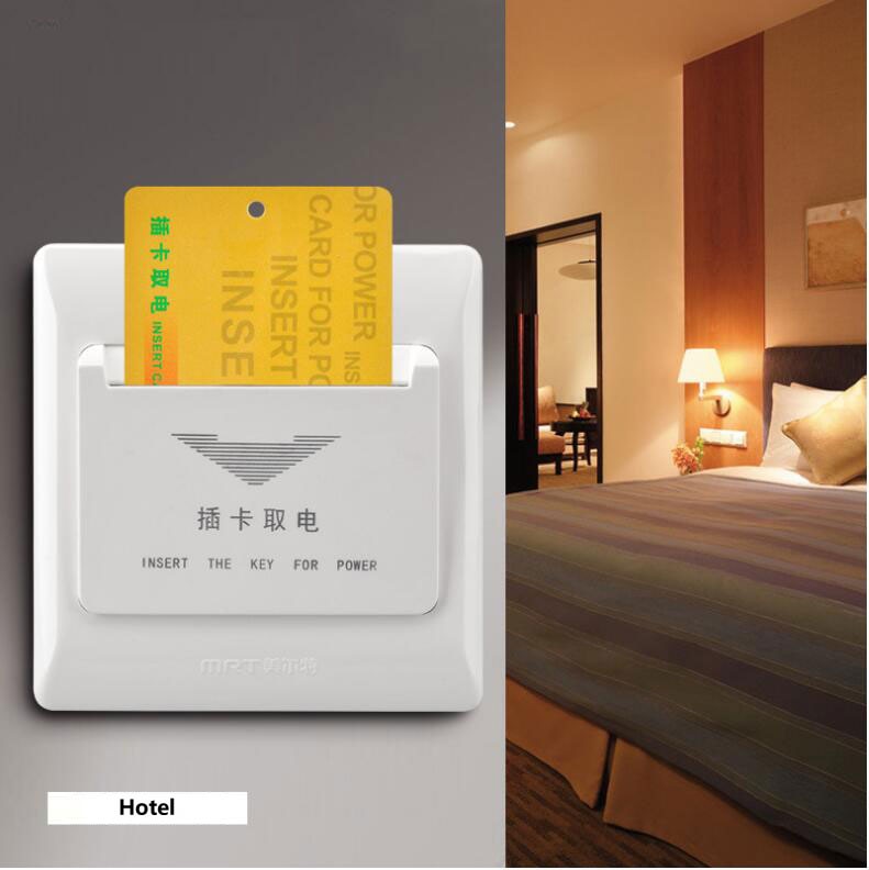 Hotel Energy Saving Switch Arbitrary card Insert for power two lines without time delay 220V 4400W 20A power socket
