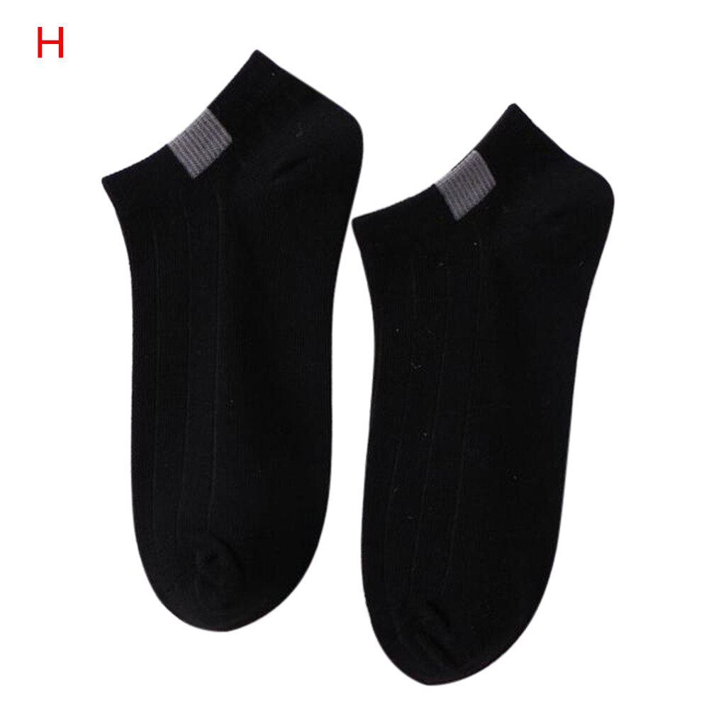 25 # Корейский Стиль Femmes Décontracté Coton Solide Couleur Pure Confortable Chaussettes Harajuku Style Sans Couture Coton Chaussettes: H