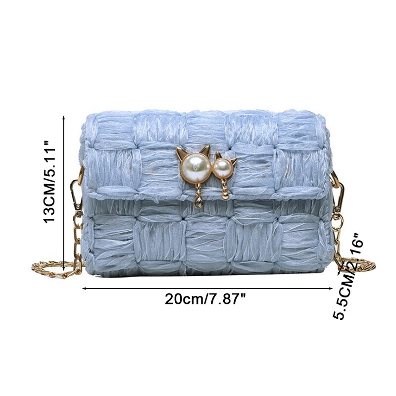 1 Sets Net Cover Gauze Woven Shoulder Bag Plastic Female Handmade DIY Handbag Bag Accessories