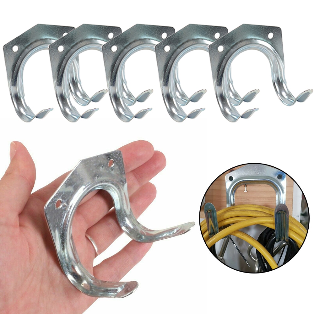 5/10 Pcs métal outil stockage mur crochet Double porte-cintre suspendus crochets jardin Garage outils pour jardinage articles ménagers DD