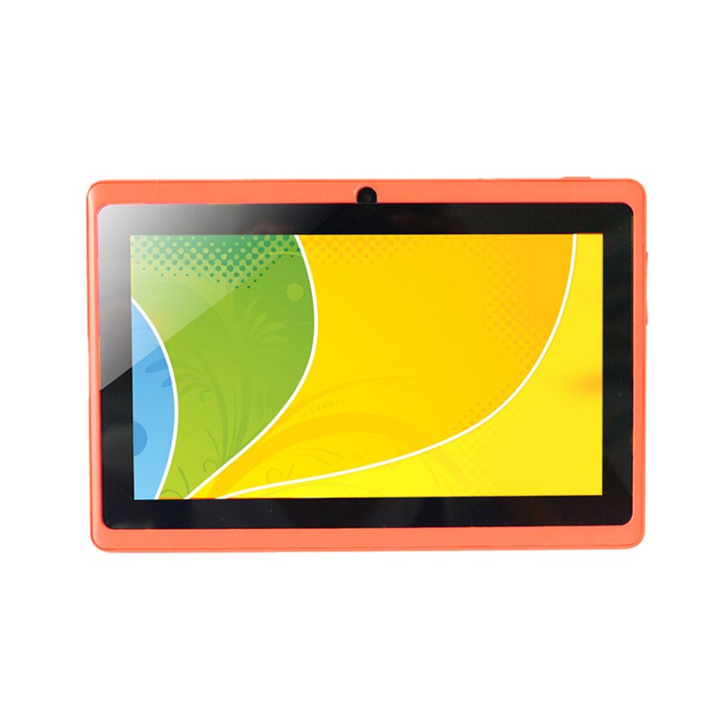 7 Inch Kids Tablet Android Quad Core Dual Camera WiFi Education Game for Boys Girls: Orange