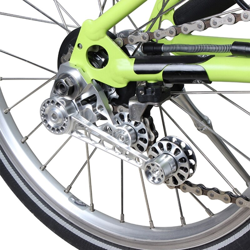 Aluminum Alloy Bicycle Chain Guide Wheel 2/3/6 Speed Folding Bike Rear Derailleur Chain Tensioner