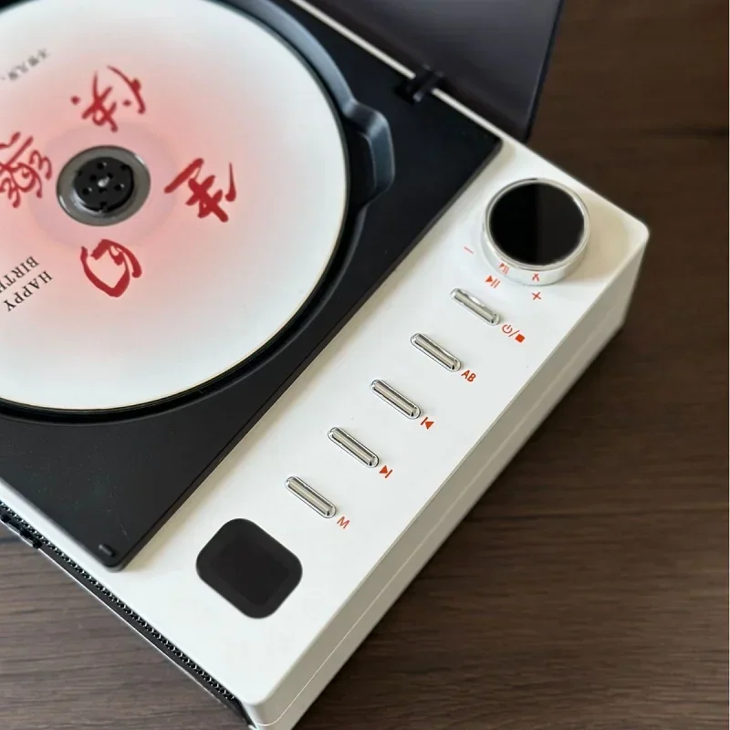 Portable CD Player Walkman Bluetooth Speaker Vintage CD Disk Album Player