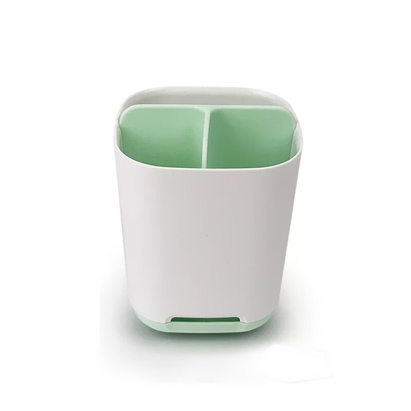 5 En 1 cepillo de dientes pasta de dientes funda, soporte brocha de maquillaje de afeitar soporte de cepillo de dientes eléctrico caja de almacenamiento para baño organizador soporte: Green M