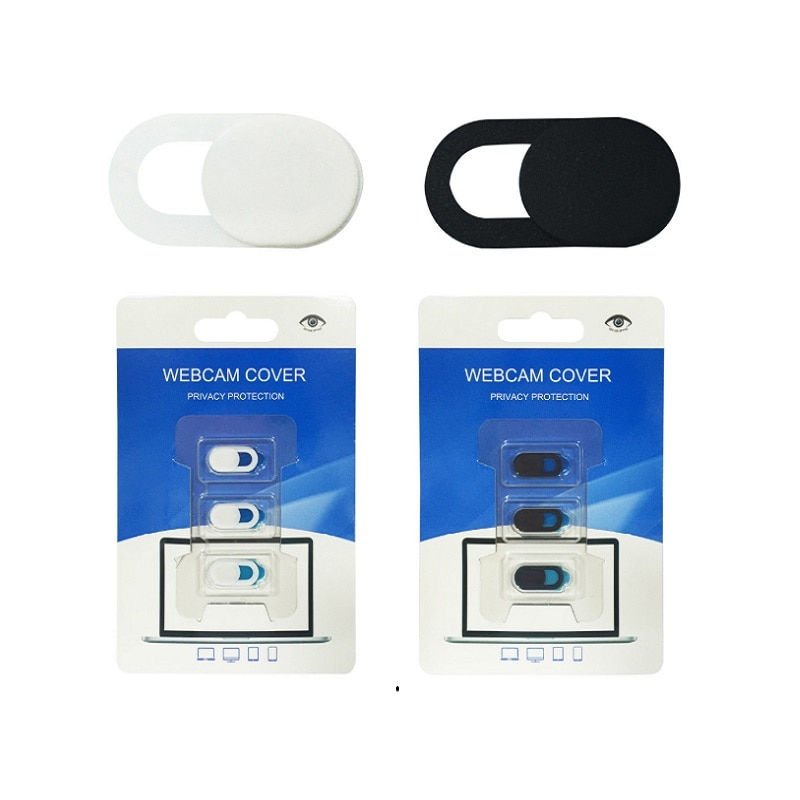 Control deslizante del obturador de la cámara Web cámara de plástico cubierta de la etiqueta engomada para iPad Web del teléfono del ordenador portátil PC tableta Mac de privacidad de teléfono Cámara cubierta