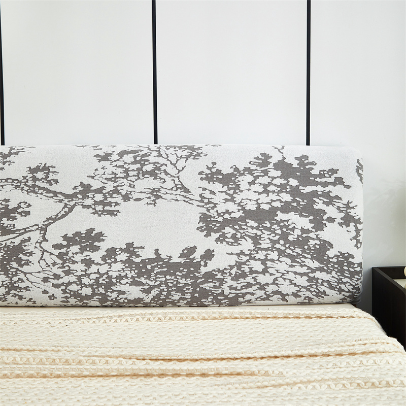 Dikker Jacquard Hoofdeinde Cover Anti-vuile Stretch Zachte Bed Head Covers Licht Luxe Bed Terug Protector Covers Home Hotel decor