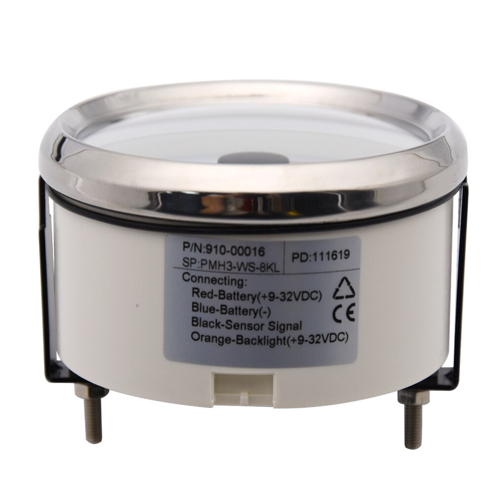 8000 RPM Tacho Gauge 85mm Tachometer Car Marine Boat Tacho Meter REV Counter With Hour Meter Tachometer 12V/24V Red Backlight