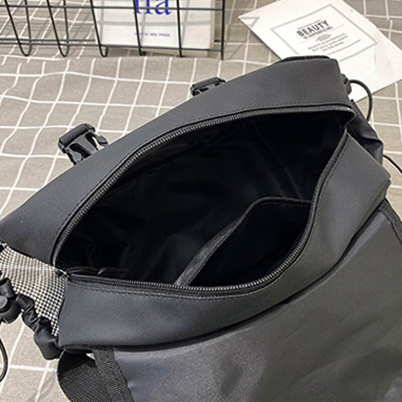 Streetstyle-bauchtasche, hüfttasche, unisex-bauchtasche, handtasche, lässige schultertasche, messenger bag, brusttasche, nylon-hip-hop-gürteltasche