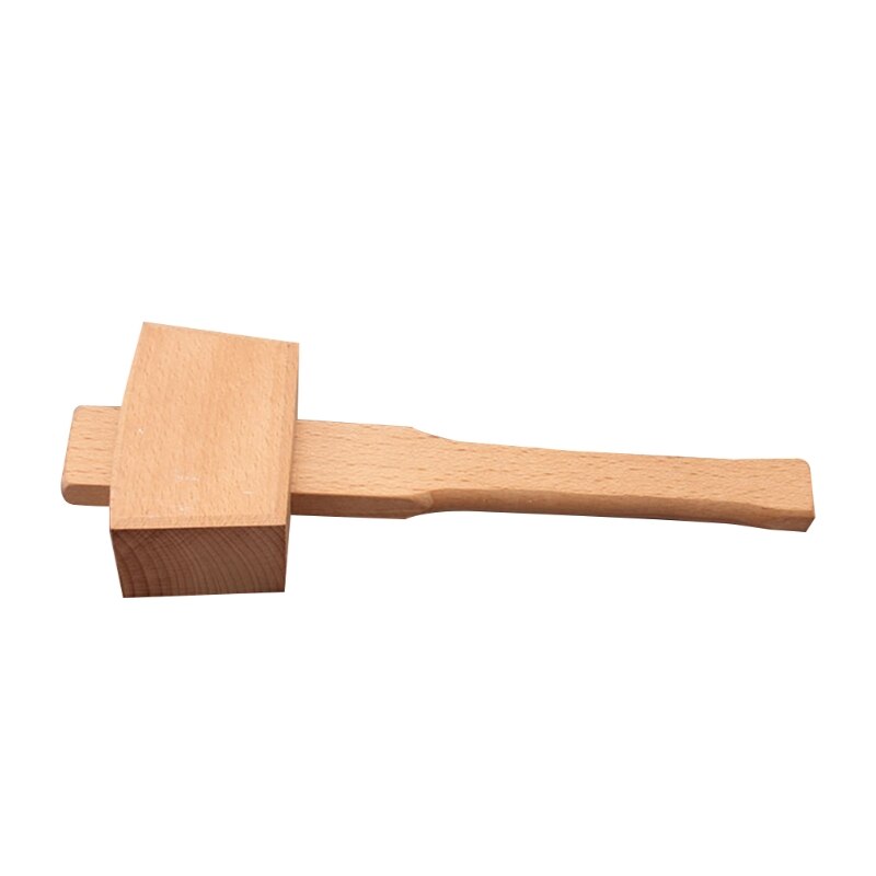 Herramienta de carpintería de madera maciza de carpintero, mazo de madera, mango de martillo