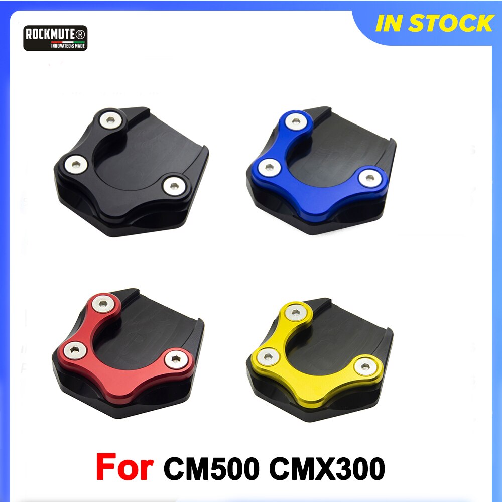 For HONDA Rebel CM500 CMX300 Motorcycle CNC Kickstand Sidestand Stand Extension Enlarger Pad
