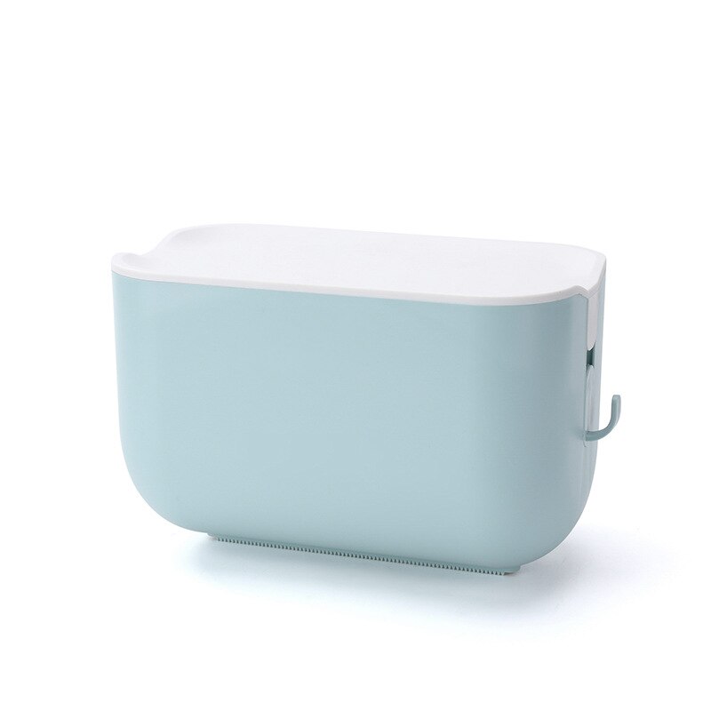 Toilet Paper Roll Holder Wall Mount Facial Tissue Storage Box,Self-Adhesive Toilet Paper Holder Bathroom Paper Holder: 1