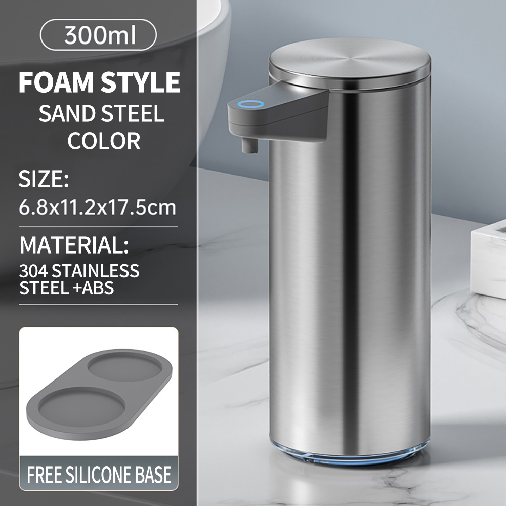 Distributeur existent de Mousse Regina à Infrarouge en Acier Inoxydable, Machine à Main à Induction Intelligente pour la Maison et la Cuisine: Gris clair
