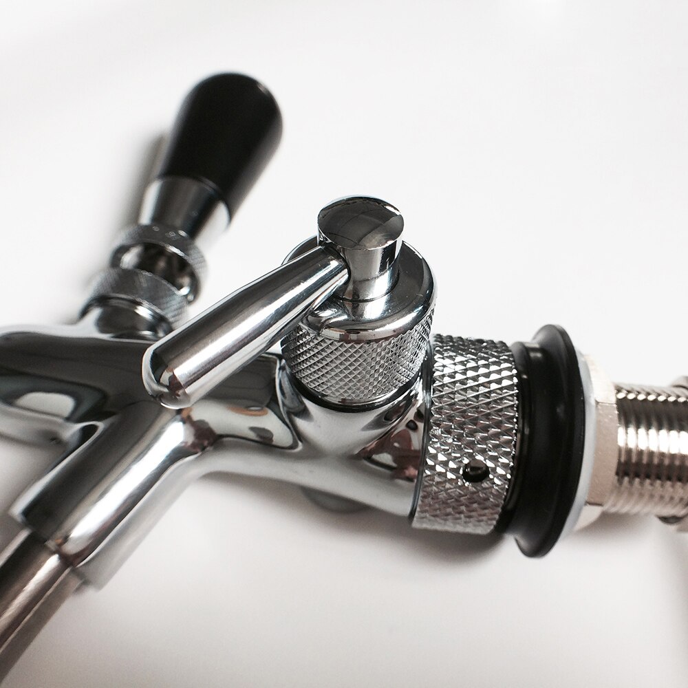 Grifo de cerveza ajustable Upors para Barril de acero inoxidable G5/8, grifo de cerveza de barril casero con mango, accesorios de grifo de Control de flujo