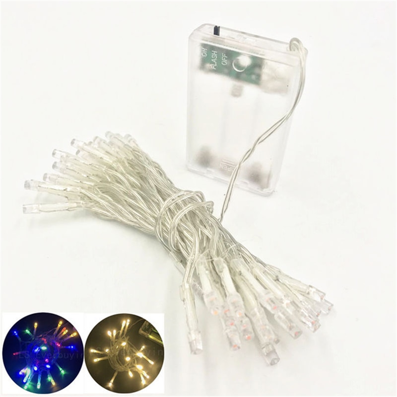 2 m 3 m 4 m 5 m 10 m LED String Lights 3 * AA Batterijen Waterdicht Fairy kerst Licht Voor Party Bruiloft Decoratie S5