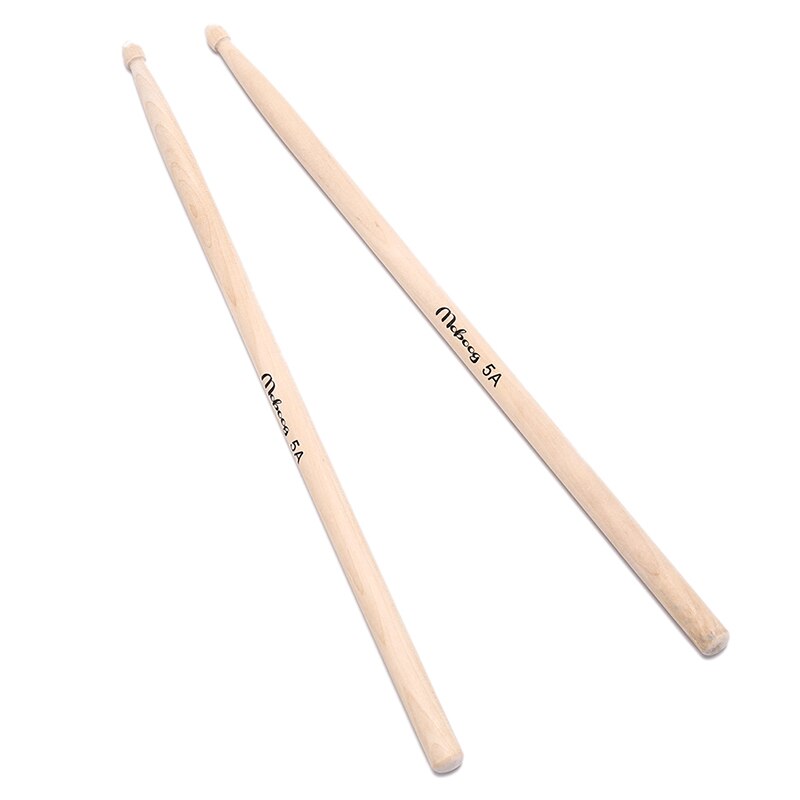 Baquetas de madera de arce para tambor, tambor de calor ligero, aparts musical, tamaño 5A, 1 par