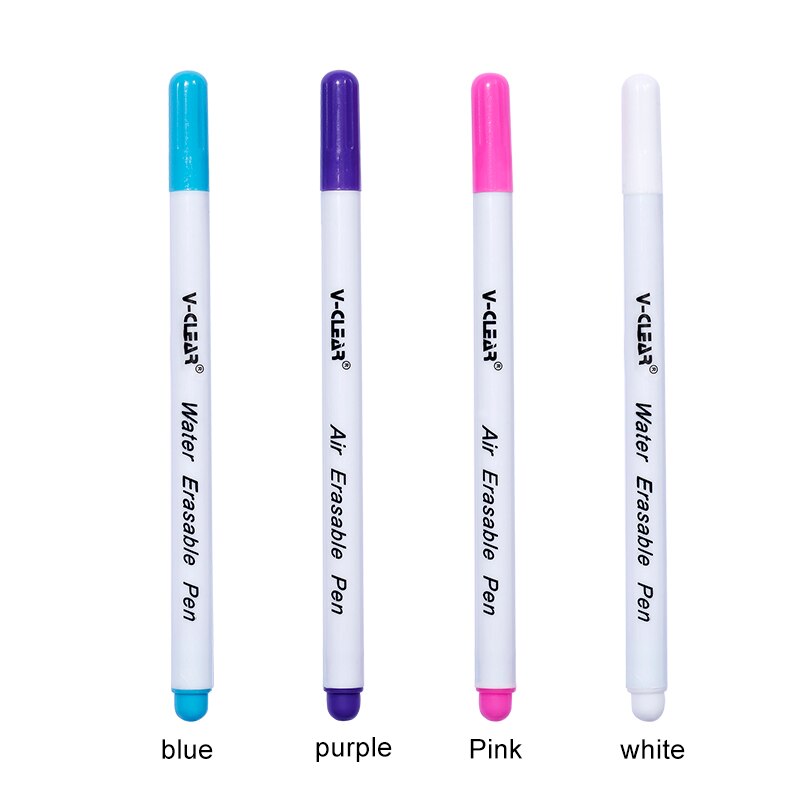 MIUSIE 4pcs Soluble Cross Stitch Water Erasable Pens Grommet Ink Fabric Marker Marking Pens DIY Needlework Sewing Home Tools: Mix color