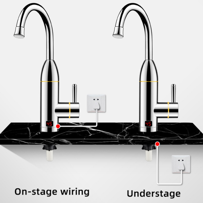 Instant Warm Water Kraan Kraan Elektrische Boiler Badkamer Keuken Tankless Instant Water Kraan 3000W 3S Snelle warmte