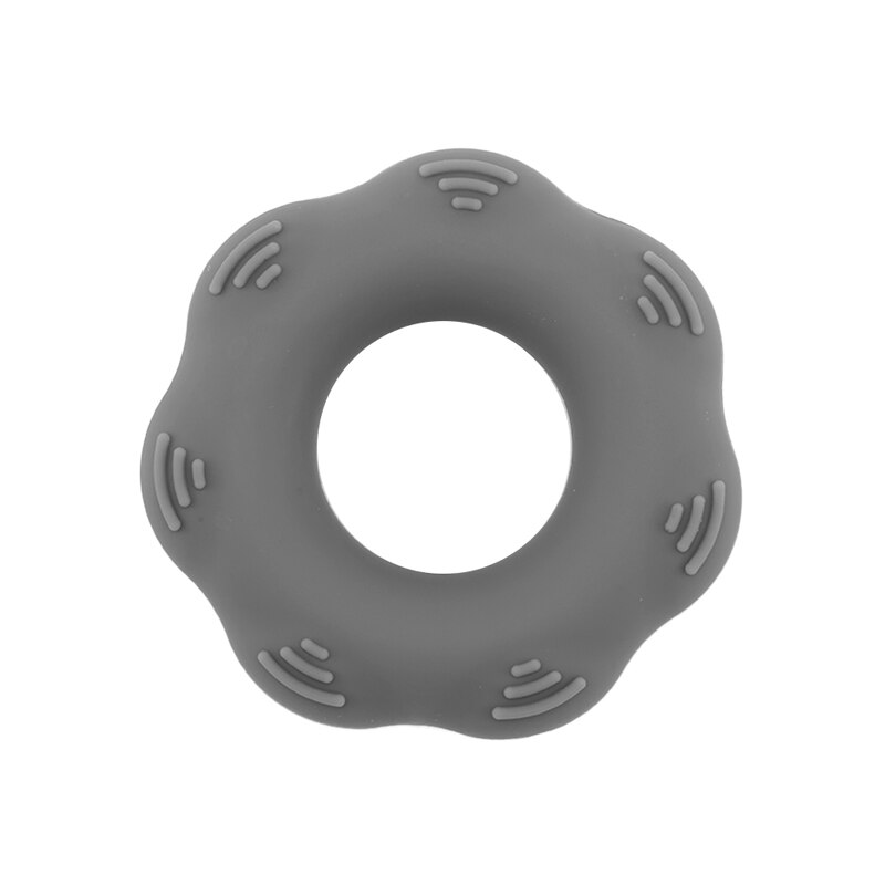 Anneau de préhension antidérapant en silicone pour la force et la résistance, balles thérapeutiques pour augmenter la force de l'avant-bras: Gris foncé