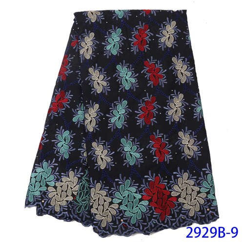 Afrikanischen stoff spitze , Neueste Grün Baumwolle spitze mit Diamanten, spitze Afrikanischen stoff für frauen KS2929B-4: Bild 9
