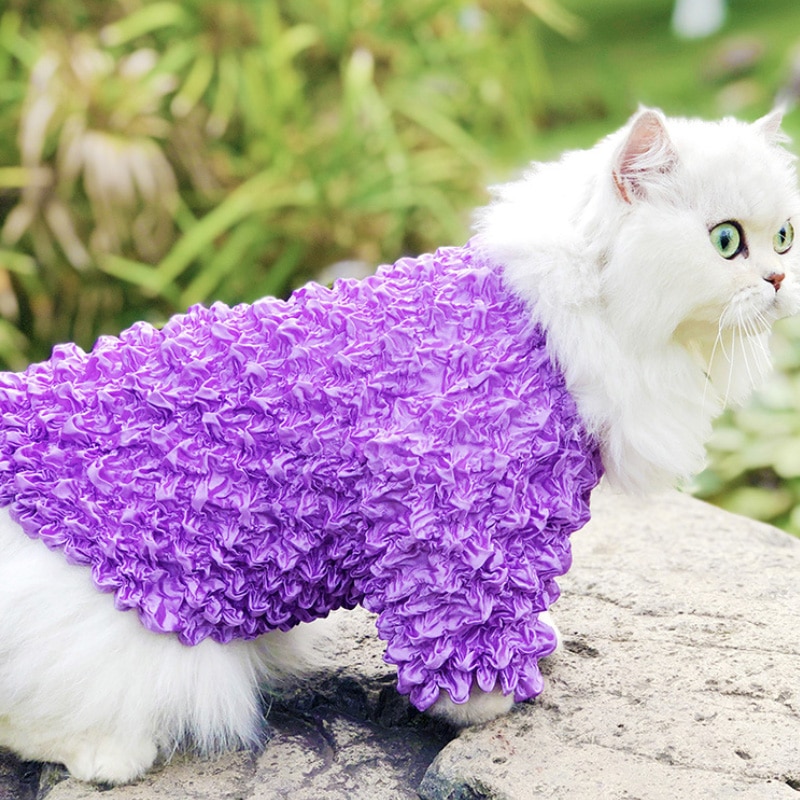 Cute Pet Cat Clothes for Cat Clothing Pet Clothes for Cats Coat Jacket Clothing for Cats flexible size fit for 1-10kg Pets