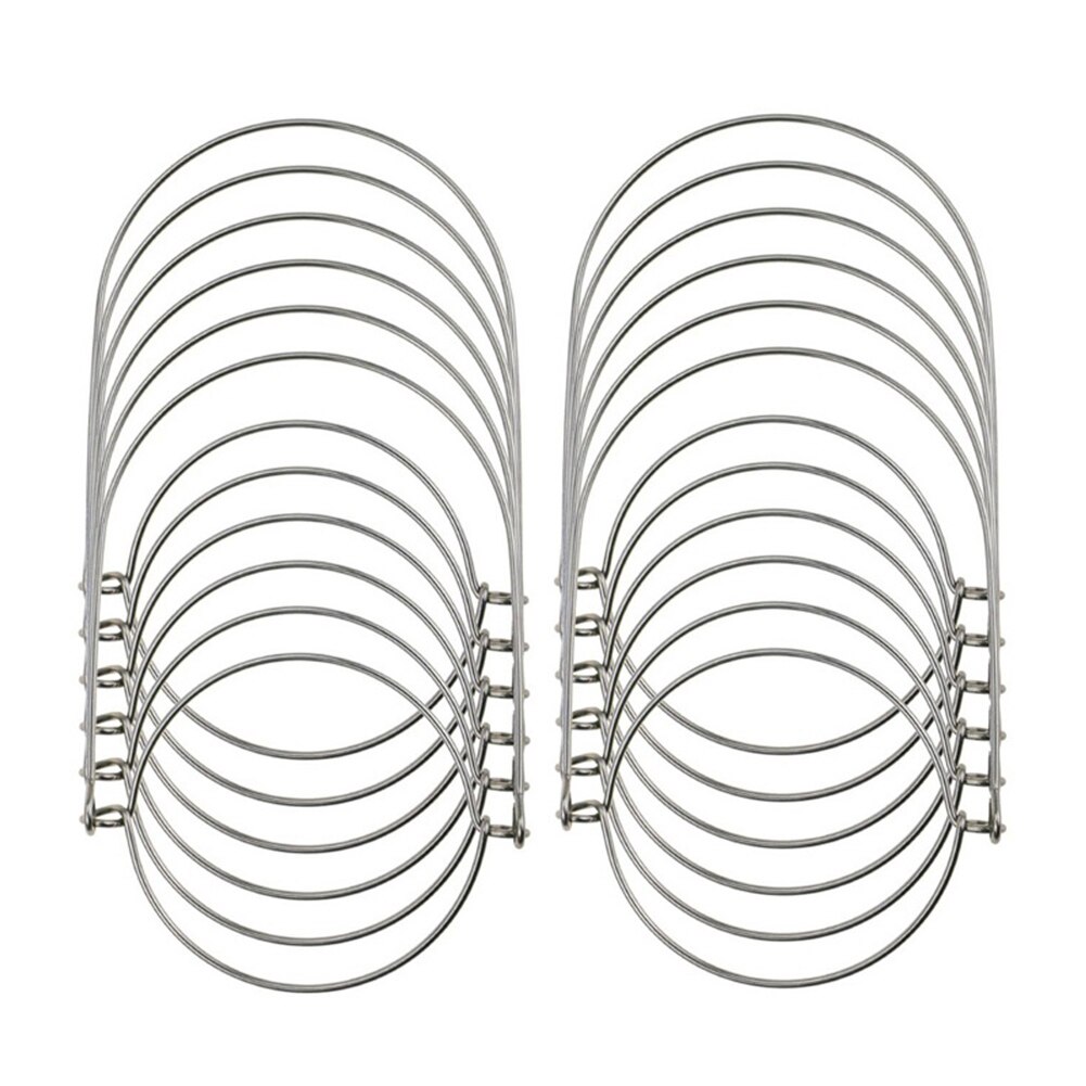 12pcs General Mason Jar Lid Hanger Stainless Steel Wire Handles Compatible for 70mm Mouth: Default Title