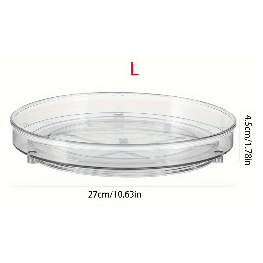 Plateau tournant en plastique, plateau rotatif pour armoire, cuisine, salle de bain, stockage des aliments, organisation et organisateur de stockage: Bleu