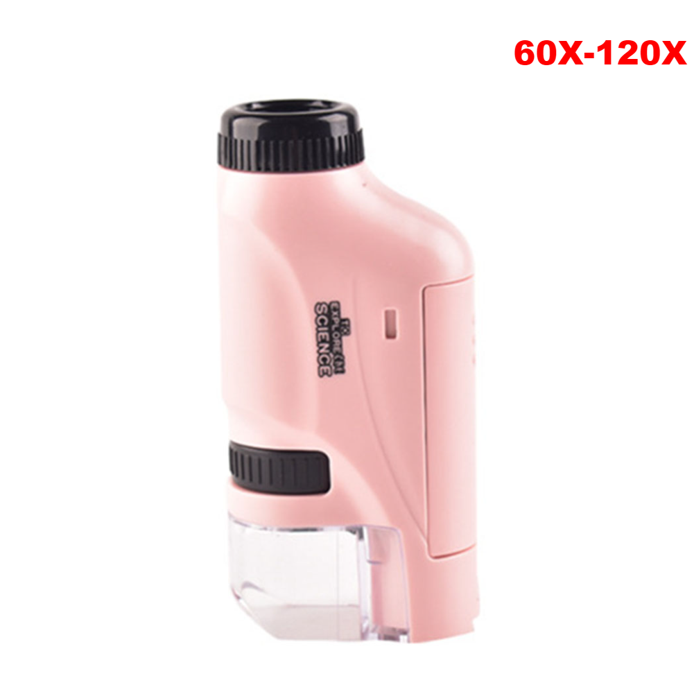 Microscopio Electrónico con lupa para niños, cámara de 200 megapíxeles, juguetes científicos educativos con 8 luces LED, función de foto y Video, 1000x: Plata