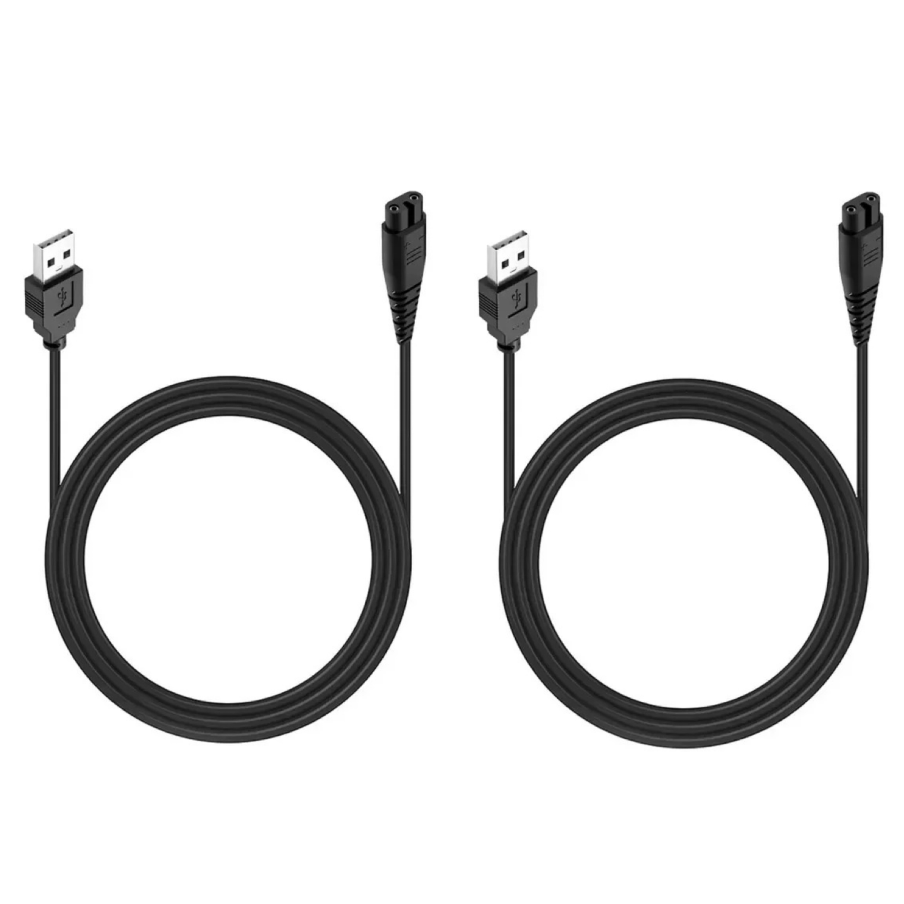 USB-Ladekabel für Hatteker Haarschneider Trimmer RFC-598/RFC-588/RFC-690/RSCX-7568 Elektrorasierer 5V Ladegerät Netzkabel: Licht Grün