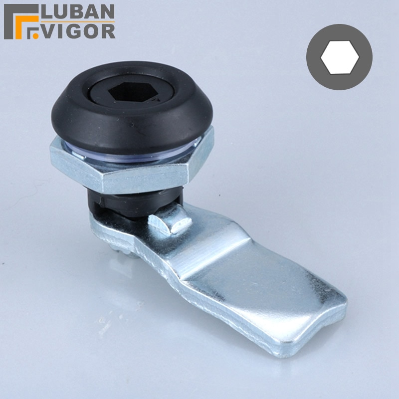 Zwart MS725 inner hexagon Cam Lock, kabinet Cilindrische deursloten, voor verdeelkast, Industriële lock