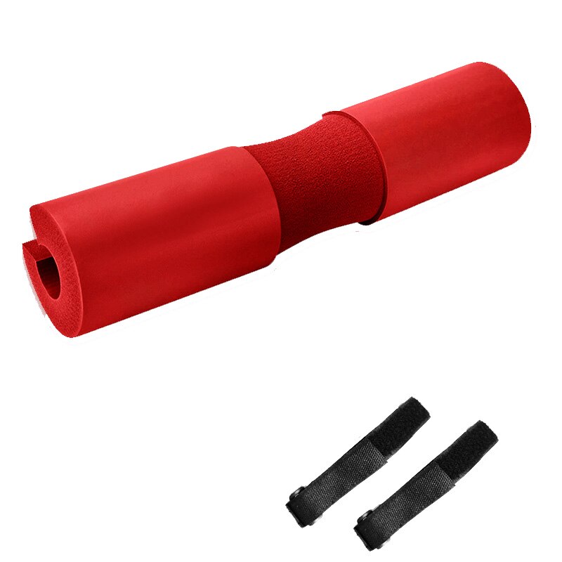 Barbell Pad Weightlifting Squat Pad Protector for Neck Shoulder Fitness Foam Barbell Bar Cover Support Pad Fitness Gym Equipment: red