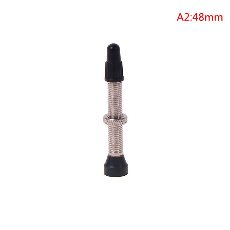 Válvula Presta para bicicleta de montaña, válvula sin cámara, llantas de aleación de núcleo de latón, Compatible con sellador sin cámara, 1 ud.: A2