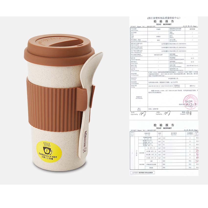 Simple Fresh Coffee Cup 350ml Mugs Milk Insulation Against Mug Drinkware Tea Cup Drinking Coffee Mug with Spoon