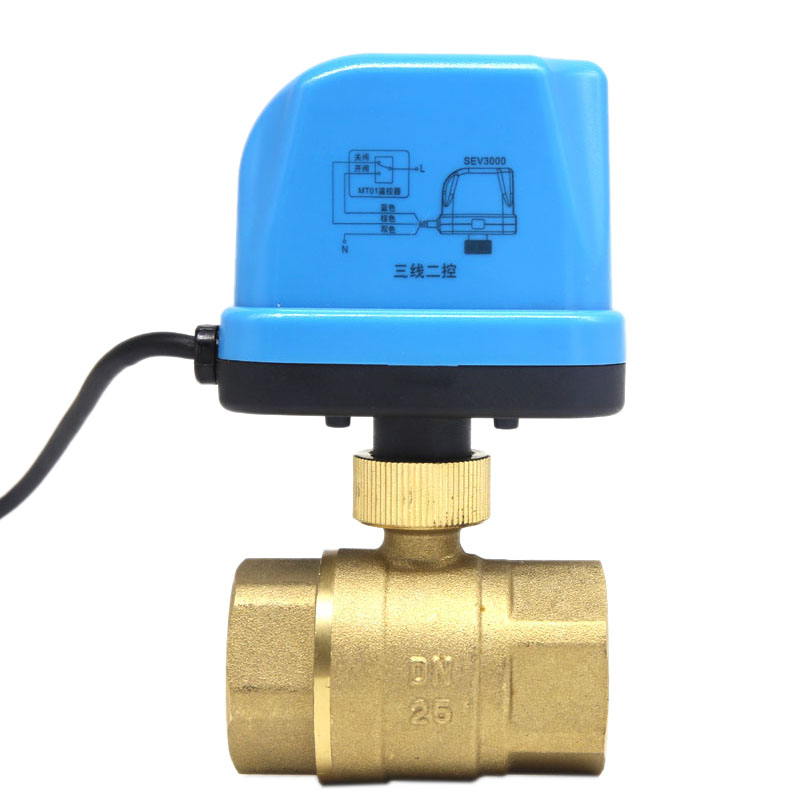 Hthl -24v dn15 elektrisk toveisventil tre-leder to-kontroll en-kontroll mini elektrisk kuleventil