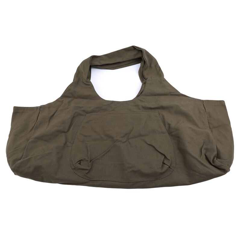 Multifunktionelt gym taske yogapakke til kvindelig bærbar yogataske med stor kapacitet yoga skuldermåtte bevægelse gym tasker: Militærgrøn