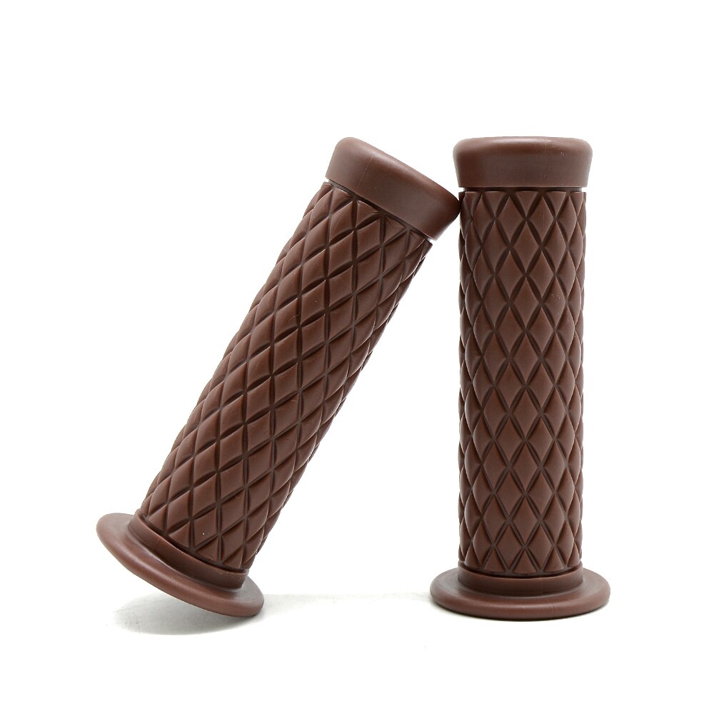 Poignées de moto rétro classiques, accessoires de vélo vintage pour harley yamaha, guidon de moto cafe racer: brown