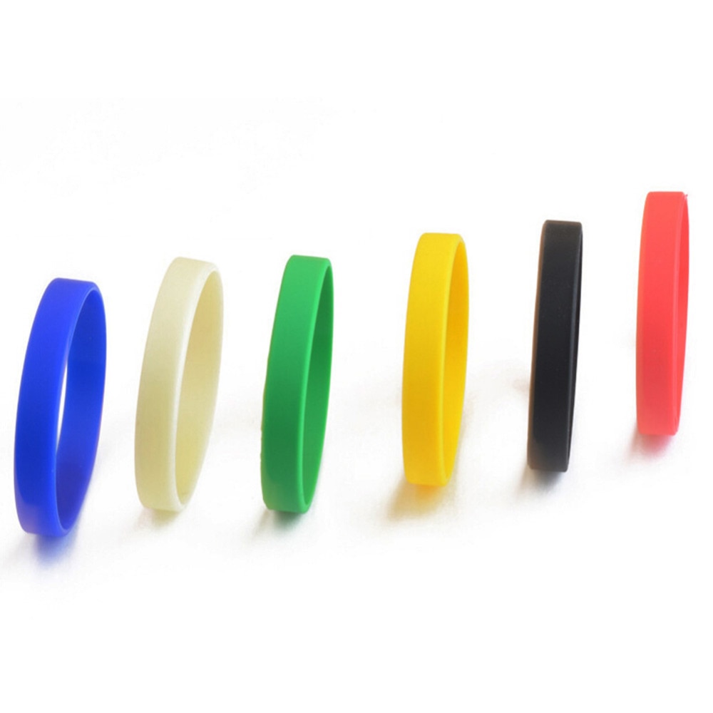 12 Stuks Mix Trendy Silicone Rubber Armband Flexibele Wrist Band Manchet Armband Sport Bangle