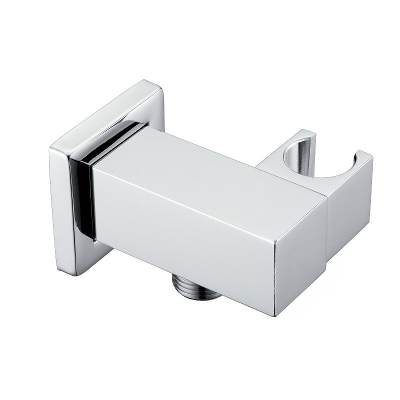 Brass Wall Mounted Hand Shower Holder Shower Bracket Hose Connector G1/2" Wall Elbow Unit Spout Water Inlet Angle Valve Adapter: A012-2