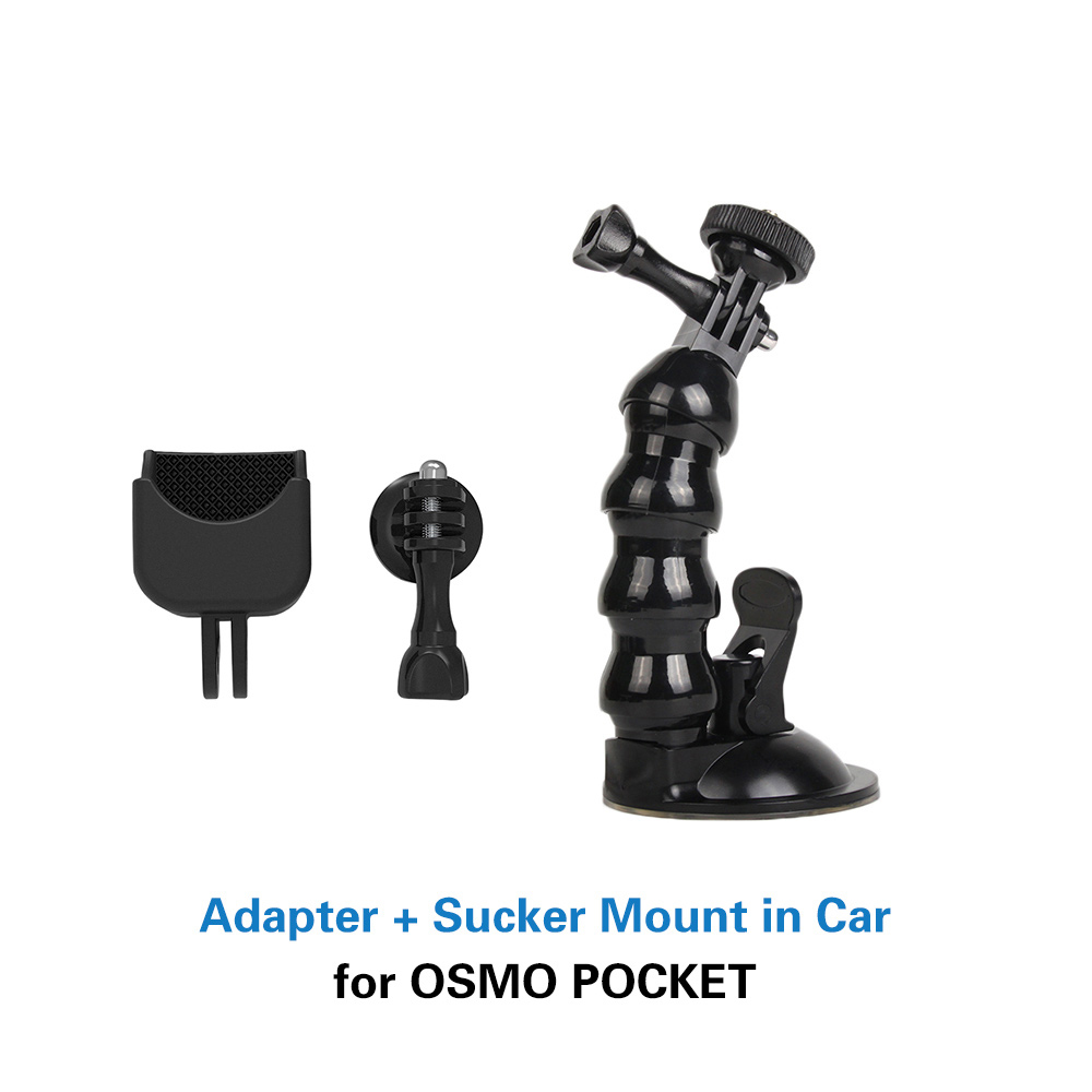 Suction Cup Car Glass Sucker Mount Holder Camera Adapter Driving Recorder Ball Head Tripods for DJI OSMO Pocket Handheld Gimbal