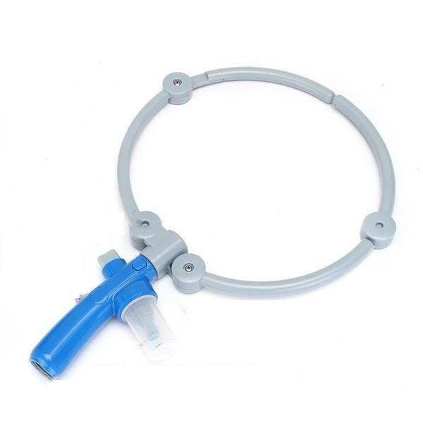 Pulvérisateur de lavage en forme d'anneau, outil de douche pour animaux de compagnie, nettoyage rapide du bain, pour chiens et chats, 360: A-Grey