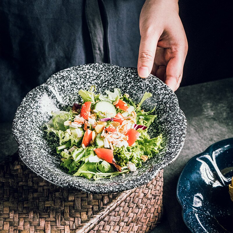 Creatieve Keramische Magnolia Plaat Japanse Stijl Minimalistische Restaurant Plaat Diepe Schotel Plaat Koude Schotel Plaat Pickle Plaat Dessert