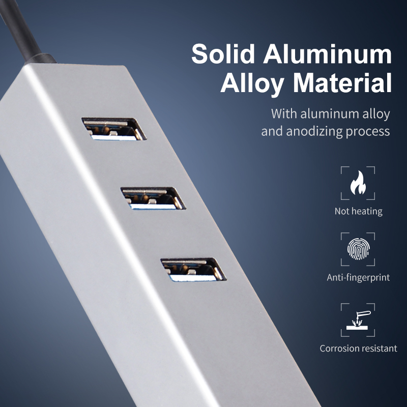 OFCCOM High Speed 4 Ports USB 2.0 Hub USB 1.1 Hub With Cable For Laptop PC Computer transfer support 25cm/60cm/120cm