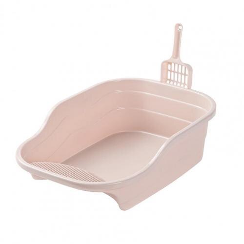Litter Box Anti-splashing Rabbit Small Rat Litter Box Hamster Toilet Multi-use: Pink