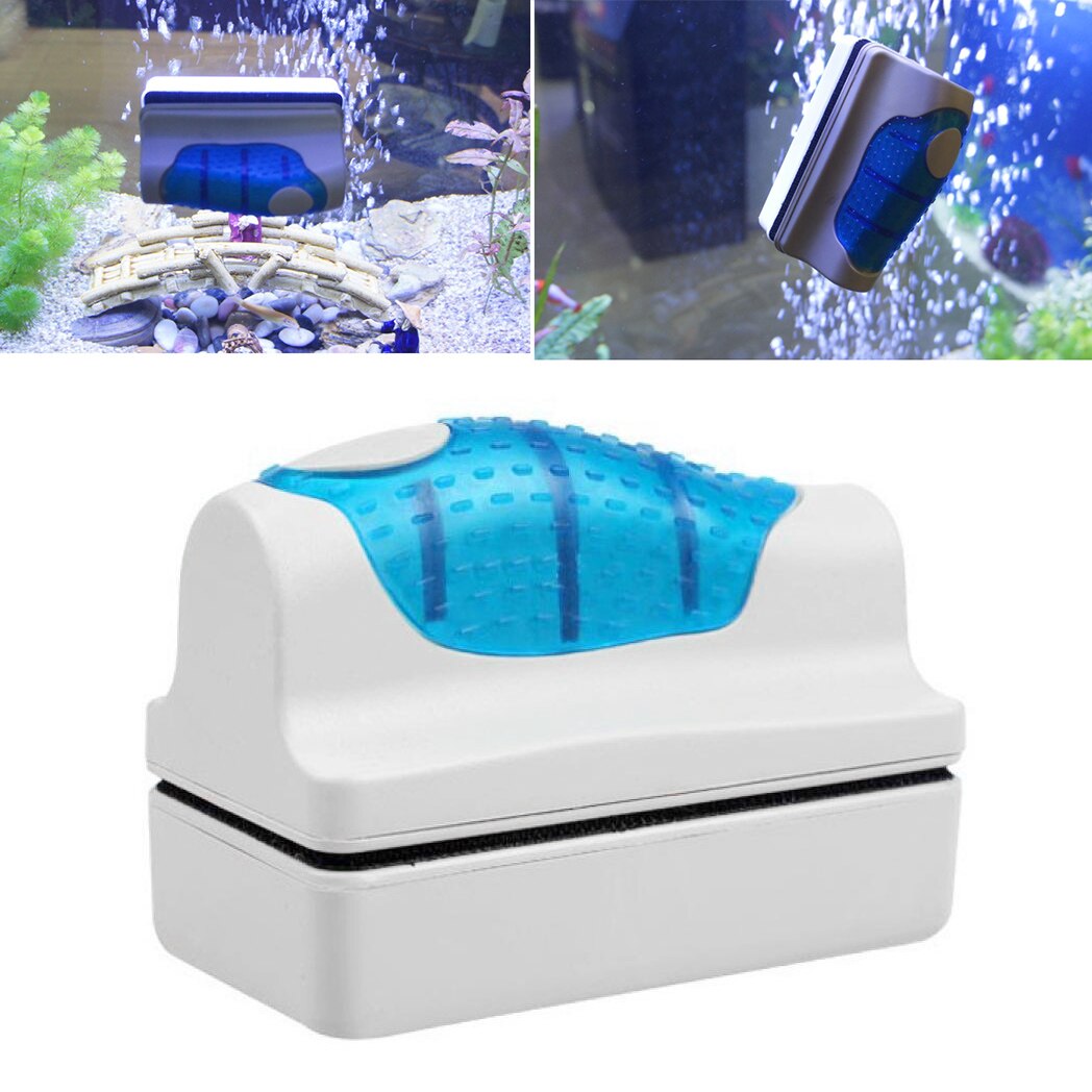 Aquarium Aquarium Magnetische Borstels cleaner Drijvende Clean Glas Venster Algen Schraper Cleaner Brush Accessoires gereedschap